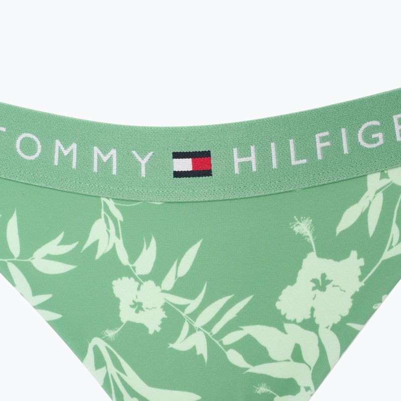 Tommy Hilfiger - Slip bikini con laccetti laterali Stampa floreale tropicale aop verde 3