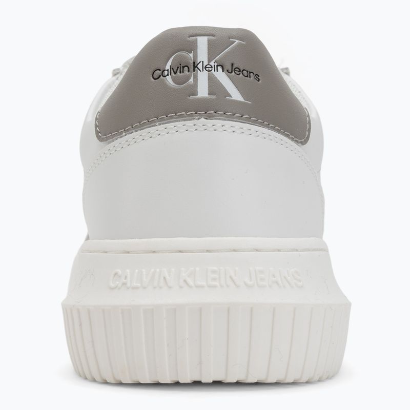 Calvin Klein scarpe da uomo YM0YM00681 Chunky Cupsole Monologo Lth triple bright white/rock ridge 6