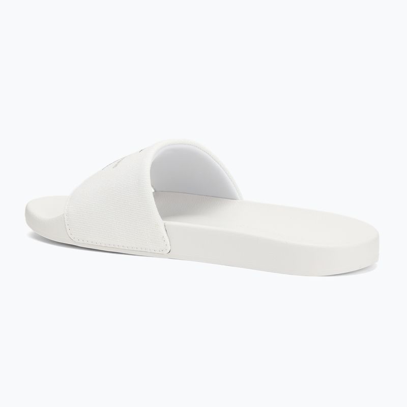 Calvin Klein infradito donna YW0YW01835 Slide Monogram Wn bianco brillante/nero 3