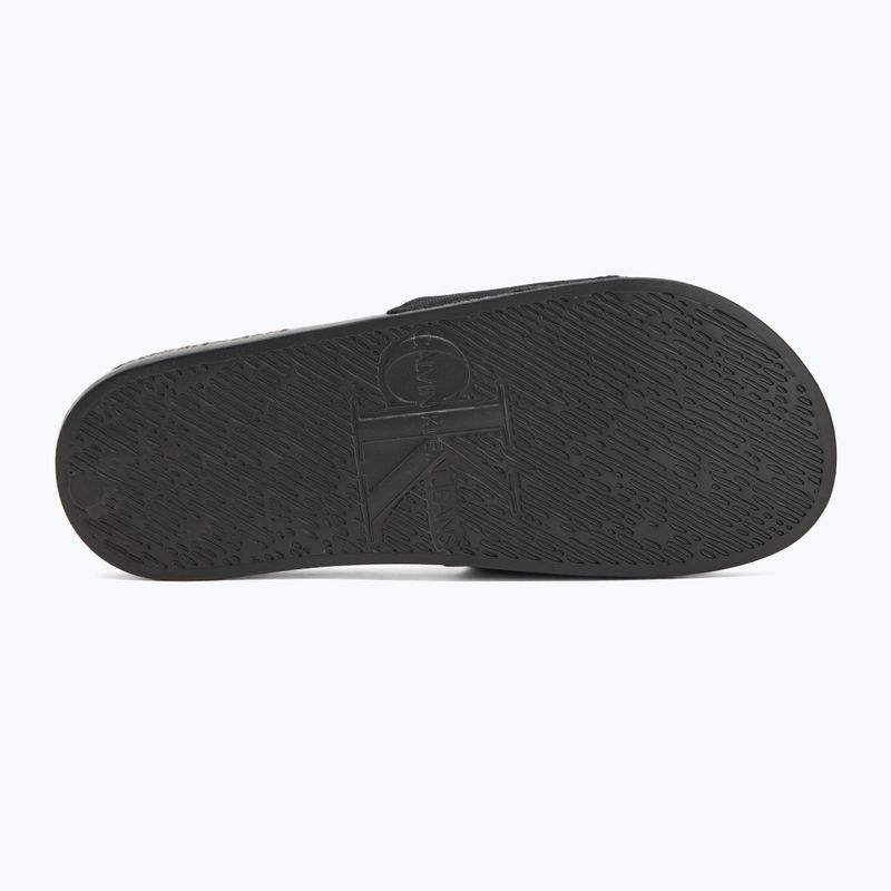 Calvin Klein infradito donna YW0YW01835 Slide Monogram Wn nero/bianco brillante 4