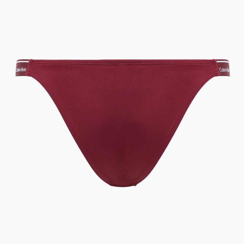 Calvin Klein slip da bagno KW0KW02732 Bikini Delta curvo smalto prugna 2