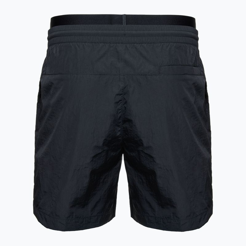 Calvin Klein KM0KM01081 Uomo Pantaloncini da bagno medi con doppia fascia in vita, nero 2