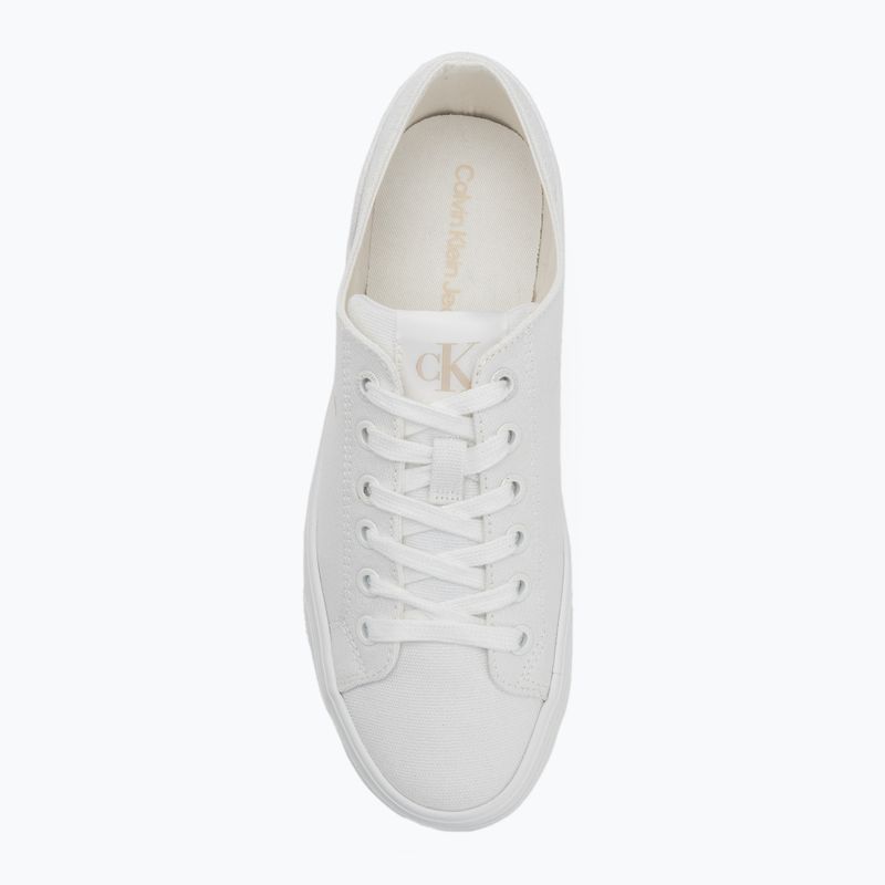 Scarpe da ginnastica Calvin Klein donna YW0YW01763 Vulc Flatform Low Cv MG triplo bianco brillante 6