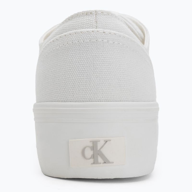 Scarpe da ginnastica Calvin Klein donna YW0YW01763 Vulc Flatform Low Cv MG triplo bianco brillante 7