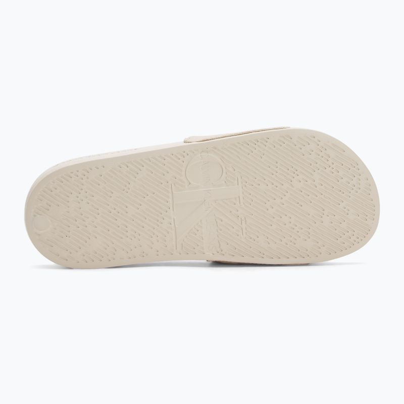 Calvin Klein infradito donna YW0YW01835 Slide Monogram Wn triplo tortora 4