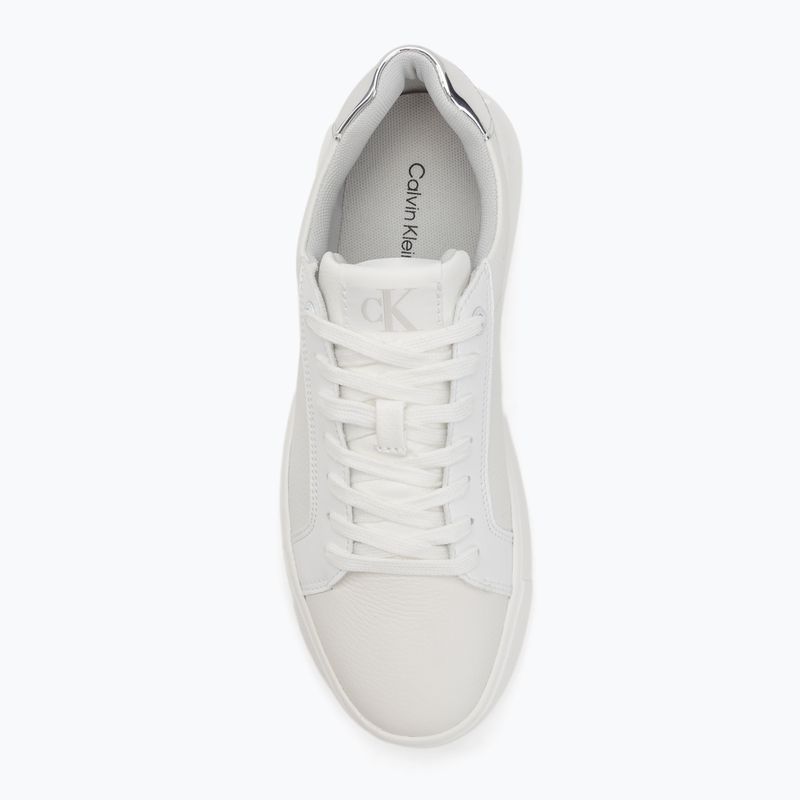 Calvin Klein scarpe donna YW0YW01769 Chunky Cupsole Low Mg bianco/argento brillante 5
