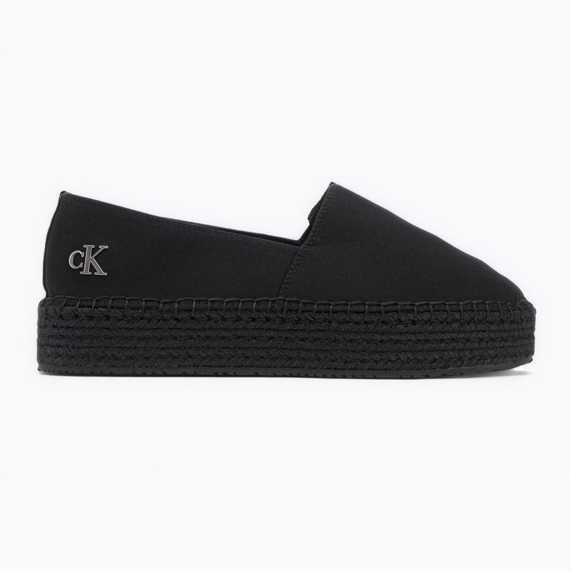 Scarpe da donna Calvin Klein Flatform Espadrille Mg/Hdw triple nero 2