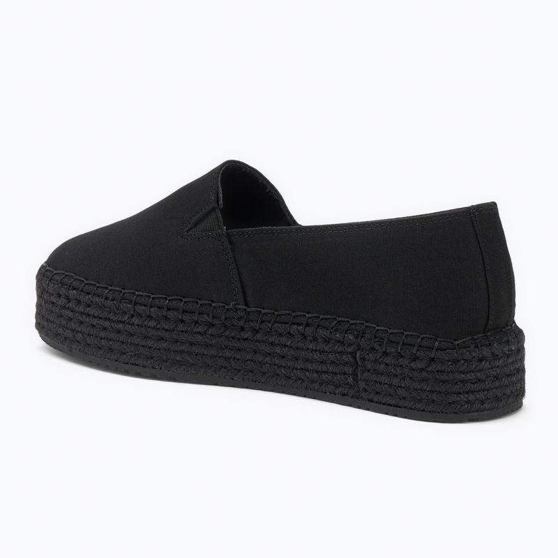 Scarpe da donna Calvin Klein Flatform Espadrille Mg/Hdw triple nero 3