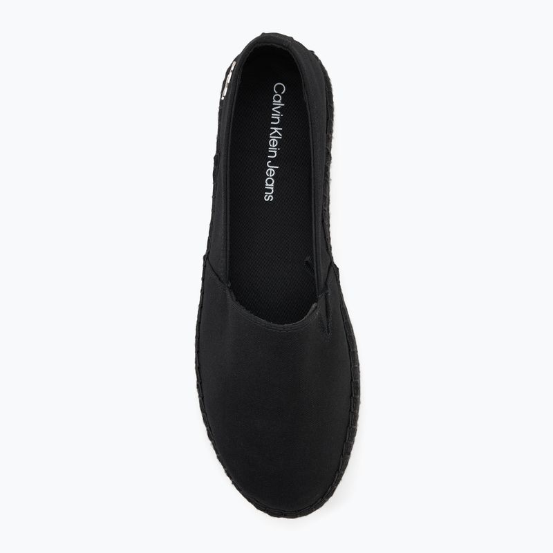 Scarpe da donna Calvin Klein Flatform Espadrille Mg/Hdw triple nero 5