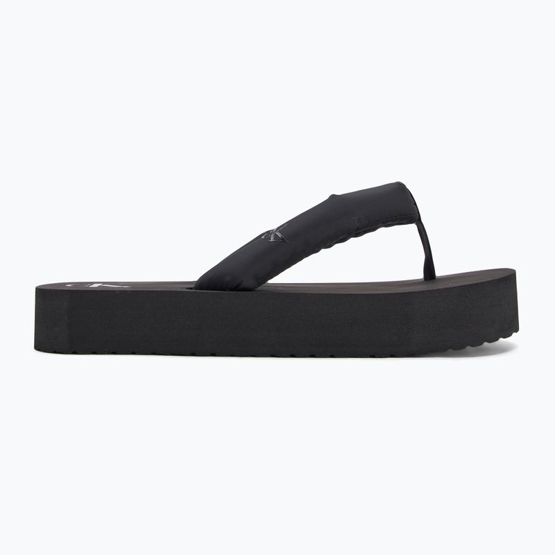 Donna Calvin Klein YW0YW01723 Sandalo da spiaggia Flatform Ttxr Satin triple nero infradito 2