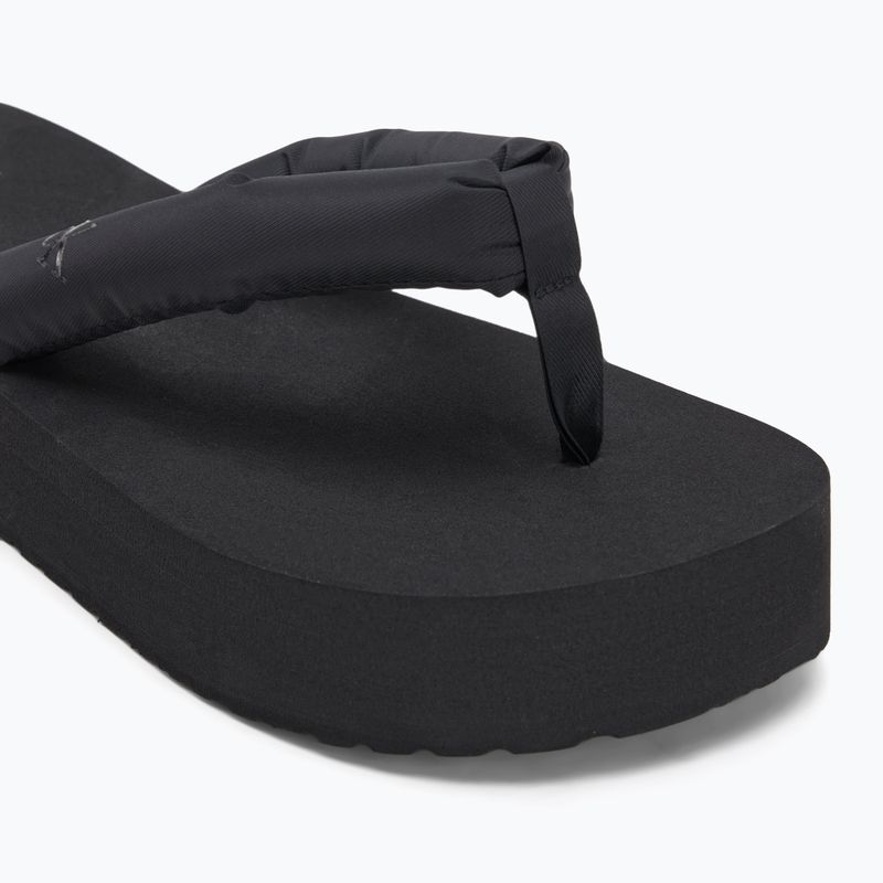 Donna Calvin Klein YW0YW01723 Sandalo da spiaggia Flatform Ttxr Satin triple nero infradito 7