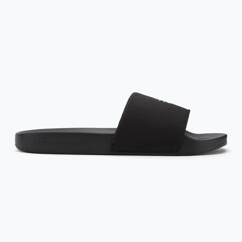 Calvin Klein infradito donna YW0YW01713 Slide Monogram Hardware triple nero 2