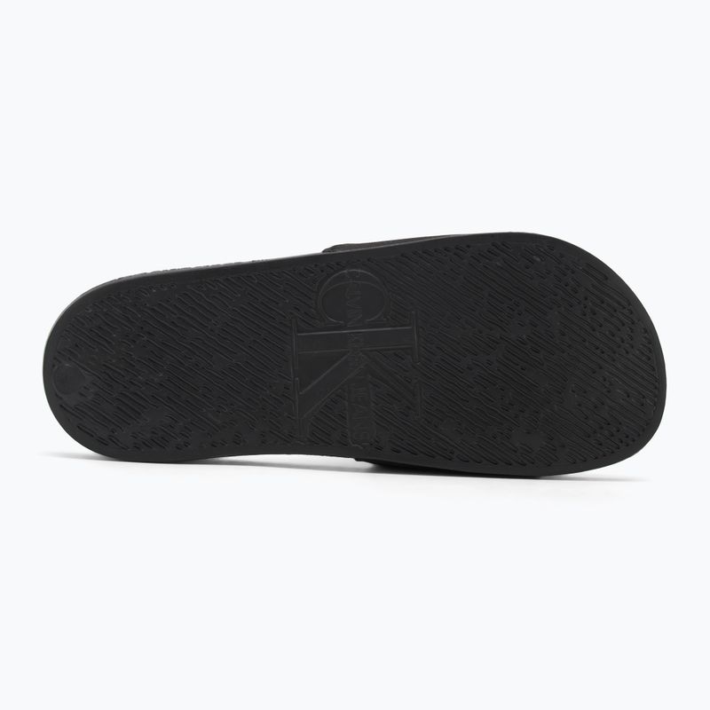 Calvin Klein infradito donna YW0YW01713 Slide Monogram Hardware triple nero 4