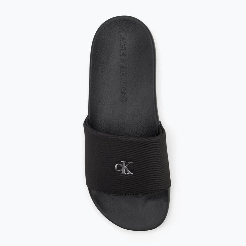 Calvin Klein infradito donna YW0YW01713 Slide Monogram Hardware triple nero 5