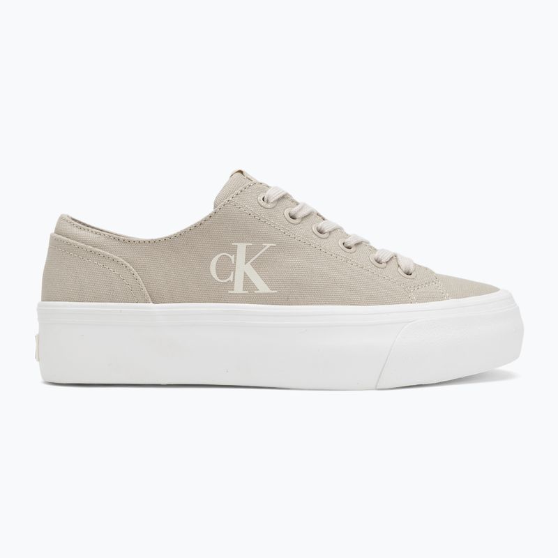 Scarpe da ginnastica Calvin Klein donna YW0YW01763 Vulc Flatform Low Cv MG guscio d'uovo/bianco crema 2