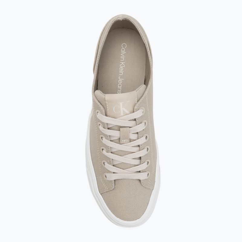 Scarpe da ginnastica Calvin Klein donna YW0YW01763 Vulc Flatform Low Cv MG guscio d'uovo/bianco crema 5