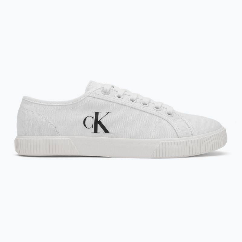 Scarpe da ginnastica Calvin Klein da donna YW0YW01762 Ess Vulc Low Cv Mg Wn triplo bianco brillante 2