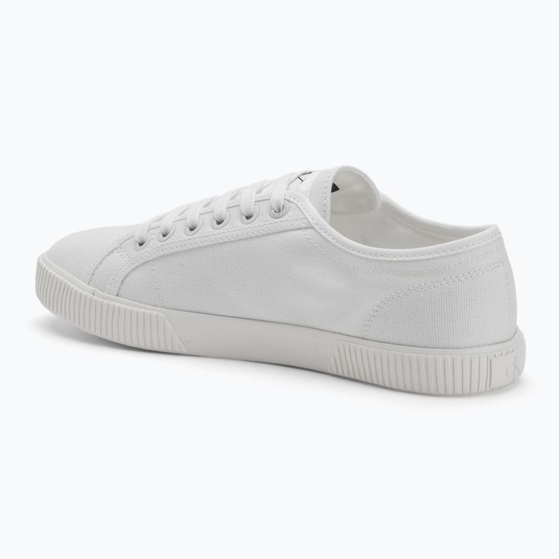 Scarpe da ginnastica Calvin Klein da donna YW0YW01762 Ess Vulc Low Cv Mg Wn triplo bianco brillante 3