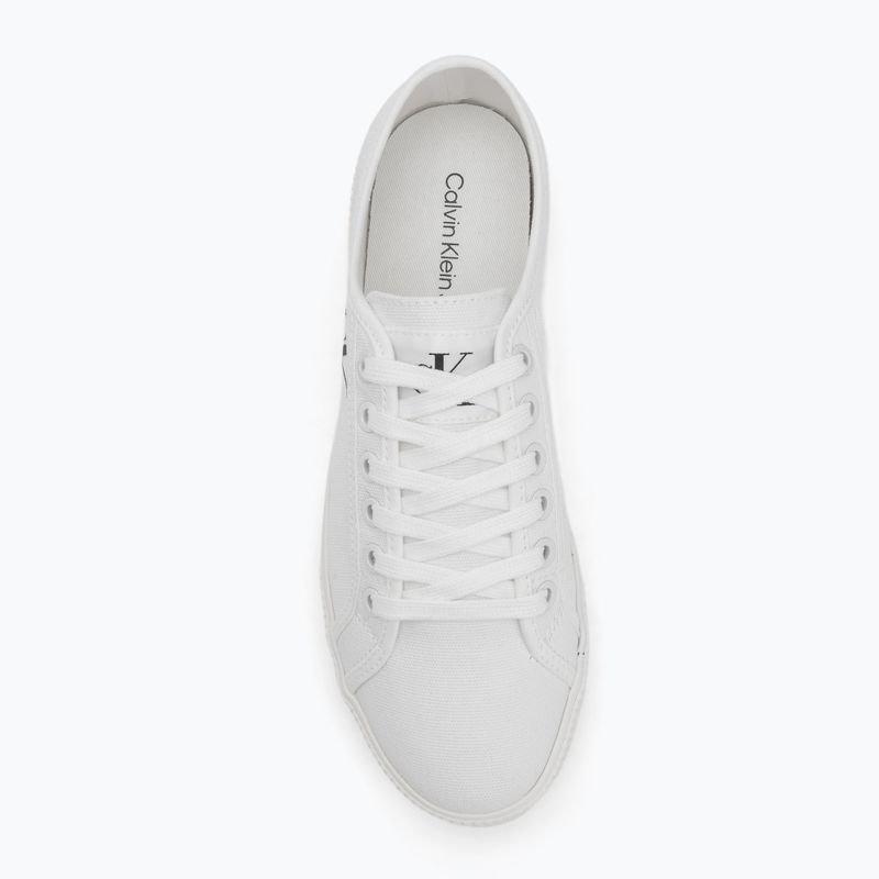 Scarpe da ginnastica Calvin Klein da donna YW0YW01762 Ess Vulc Low Cv Mg Wn triplo bianco brillante 5