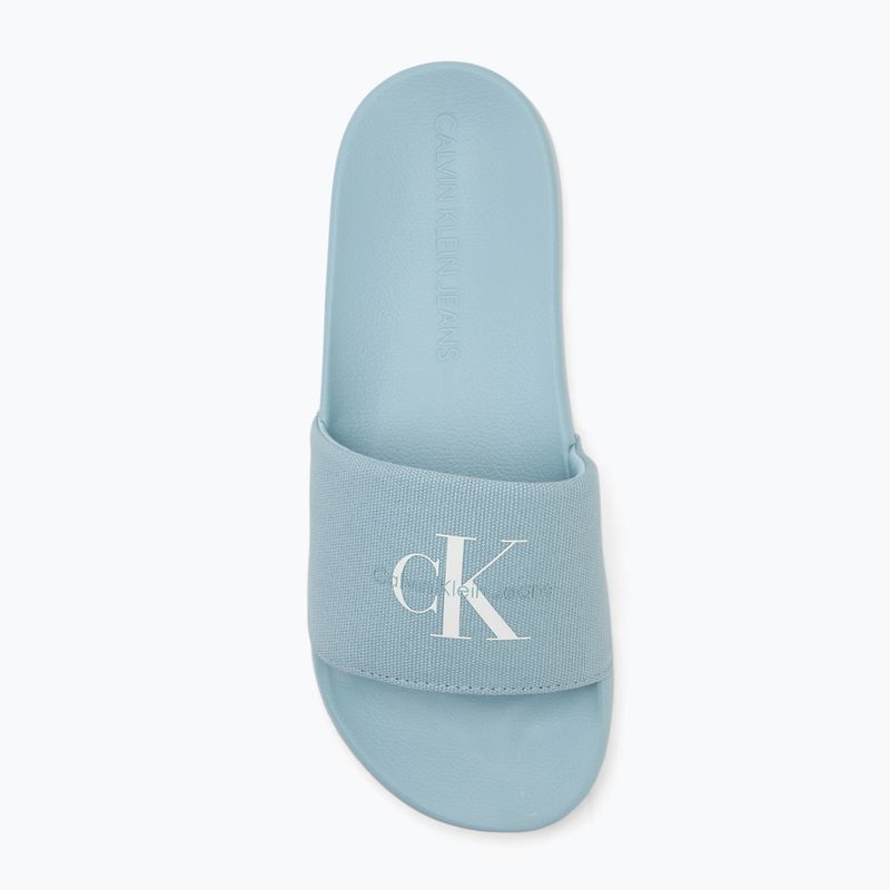 Calvin Klein infradito donna YW0YW01835 Slide Monogram Wn triple cloud blue 5