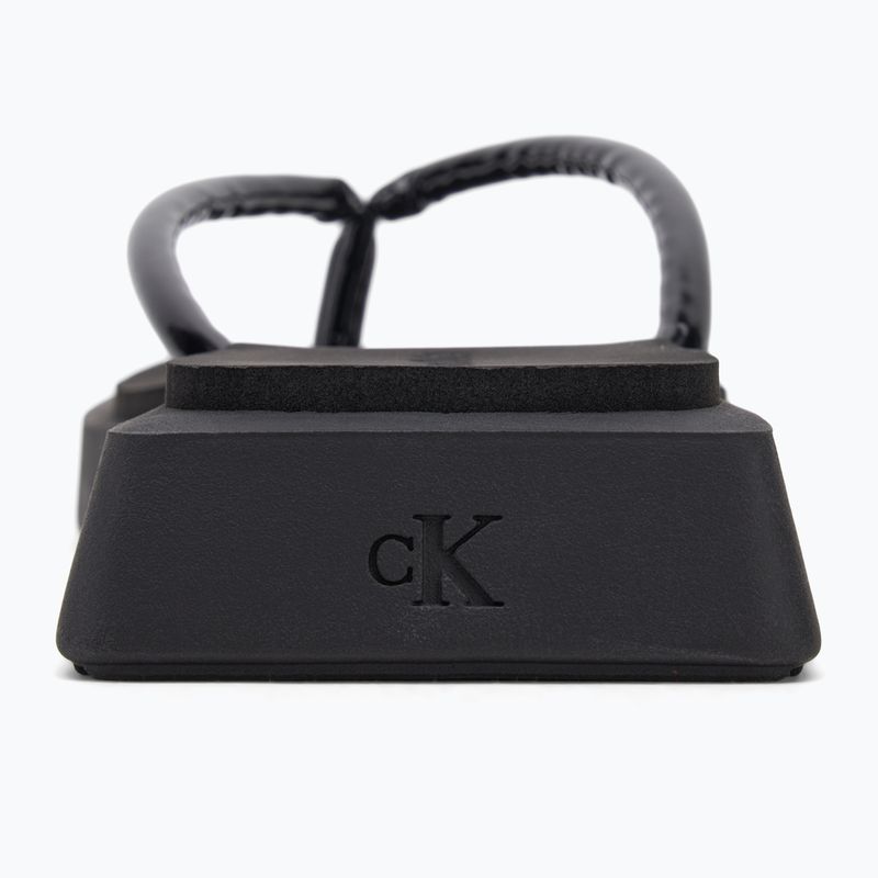 Donna Calvin Klein YW0YW01716 Sq Low Wedge Sandal Punto triplo nero infradito 6