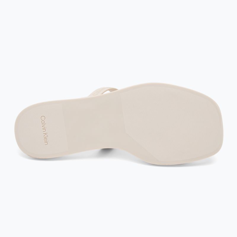 Calvin Klein infradito donna HW0HW02417 Double Bar Slide - Gelatina tortora 4