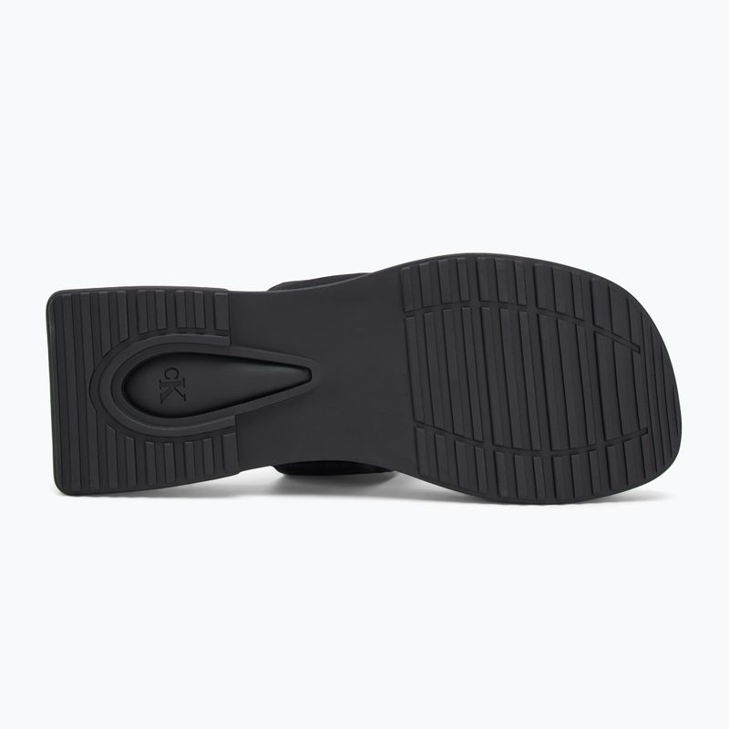 Infradito Calvin Klein donna YW0YW01717 Sq Low Wedge Sandal Rope triple black 4
