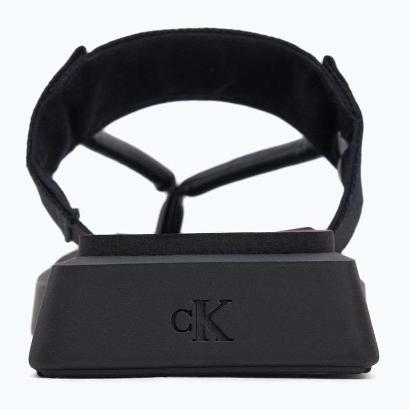 Infradito Calvin Klein donna YW0YW01717 Sq Low Wedge Sandal Rope triple black 6