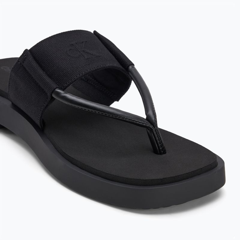 Infradito Calvin Klein donna YW0YW01717 Sq Low Wedge Sandal Rope triple black 7