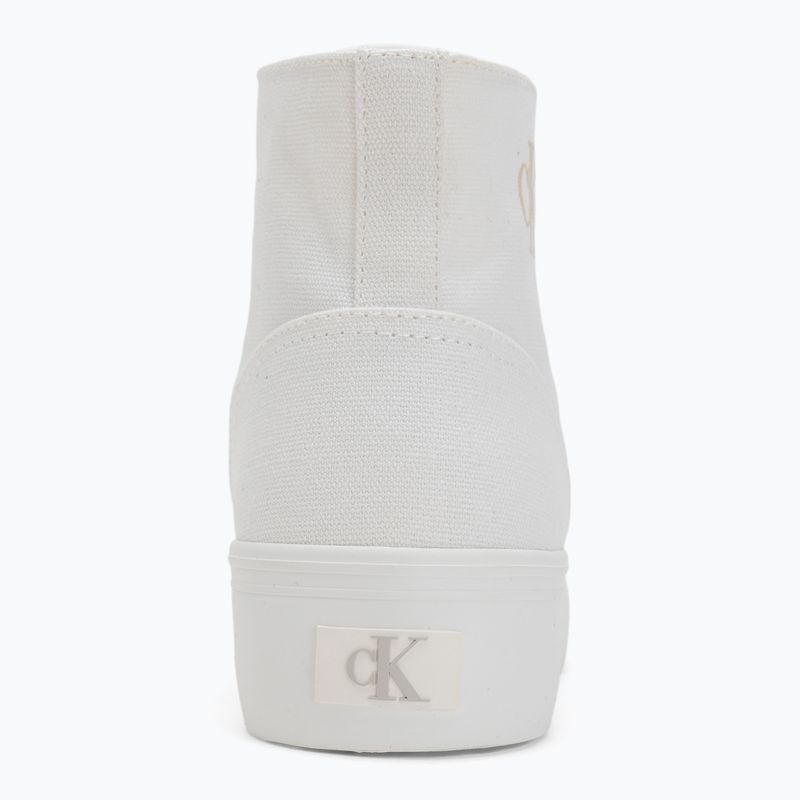 Scarpe da ginnastica Calvin Klein donna YW0YW01764 Vulc Flatform Mid Cv Mg triplo bianco brillante 6