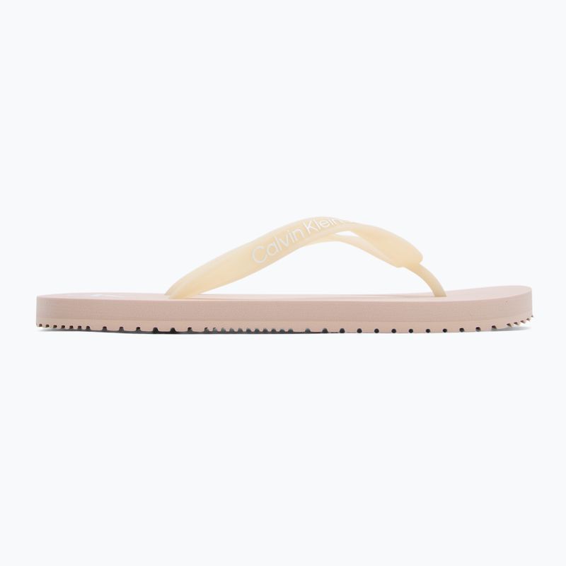 Calvin Klein infradito donna YW0YW01829 Sandalo da spiaggia trasparente in Tpu rosa whisper/bianco brillante 2