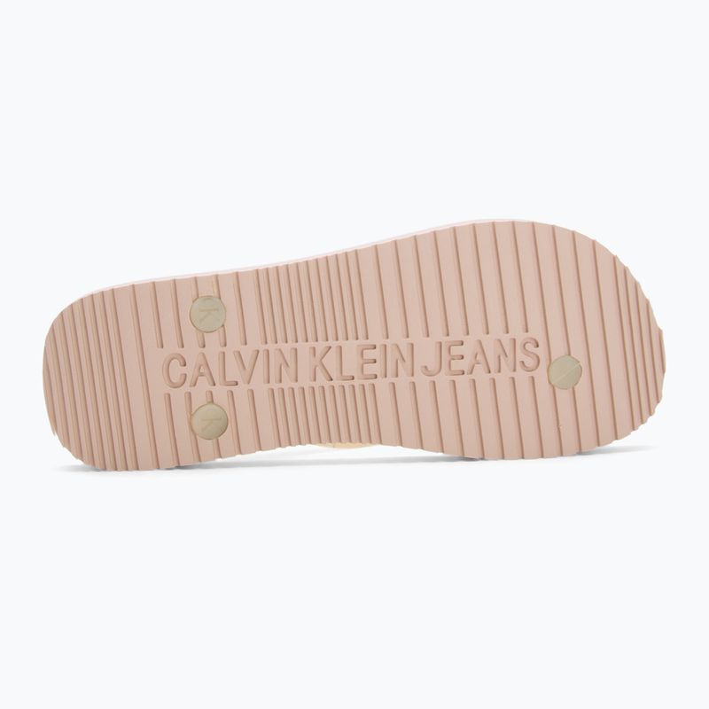 Calvin Klein infradito donna YW0YW01829 Sandalo da spiaggia trasparente in Tpu rosa whisper/bianco brillante 4