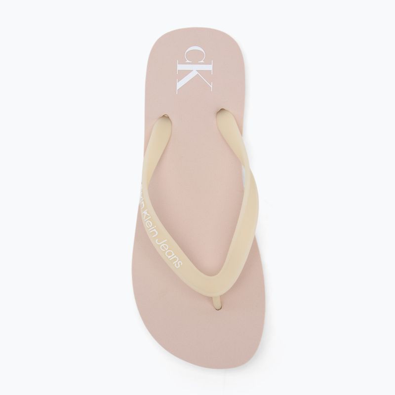Calvin Klein infradito donna YW0YW01829 Sandalo da spiaggia trasparente in Tpu rosa whisper/bianco brillante 5