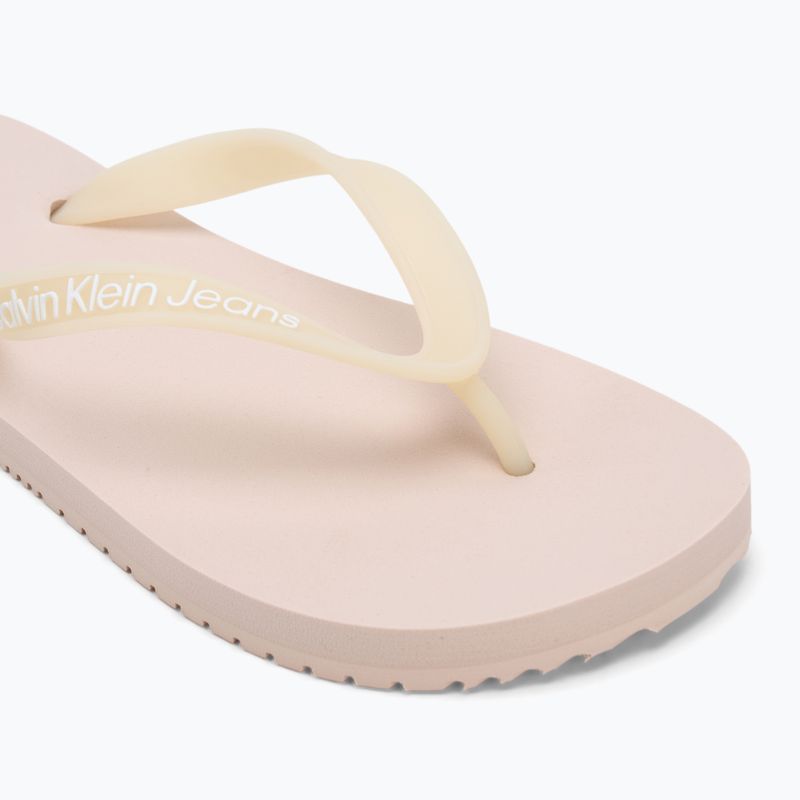 Calvin Klein infradito donna YW0YW01829 Sandalo da spiaggia trasparente in Tpu rosa whisper/bianco brillante 7