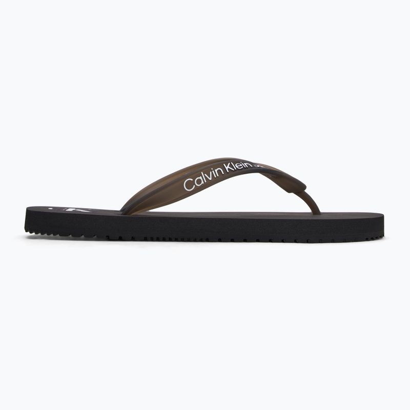 Calvin Klein infradito donna YW0YW01829 Sandalo da spiaggia Tpu trasparente nero 2