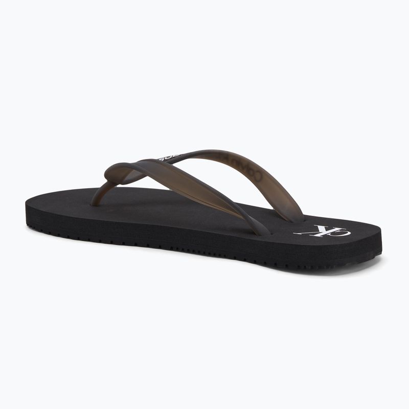 Calvin Klein infradito donna YW0YW01829 Sandalo da spiaggia Tpu trasparente nero 3