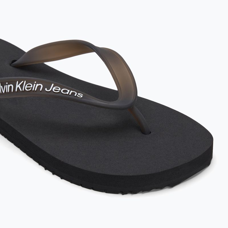 Calvin Klein infradito donna YW0YW01829 Sandalo da spiaggia Tpu trasparente nero 7