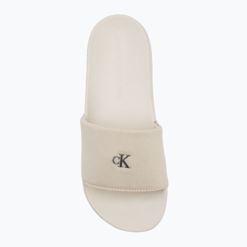 Calvin Klein infradito donna YW0YW01713 Slide Monogram Hardware tortora 5
