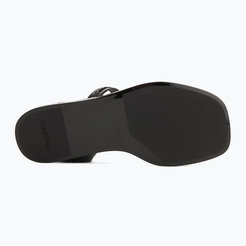 Calvin Klein infradito donna HW0HW02417 Double Bar Slide - Jelly nero 4