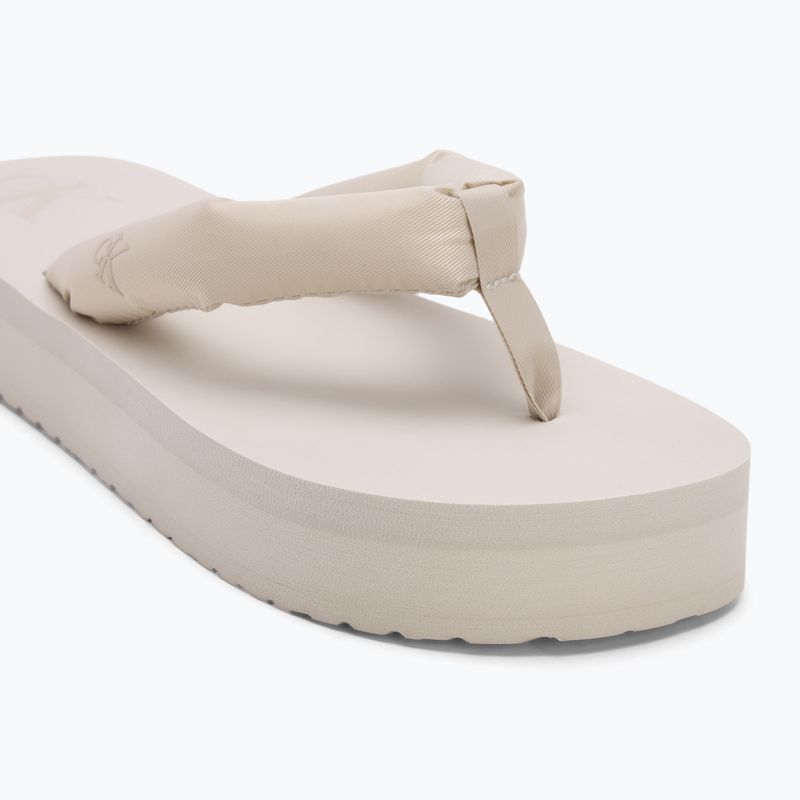 Donna Calvin Klein YW0YW01723 Sandalo da spiaggia Flatform Ttxr Raso triplo guscio d'uovo infradito 7