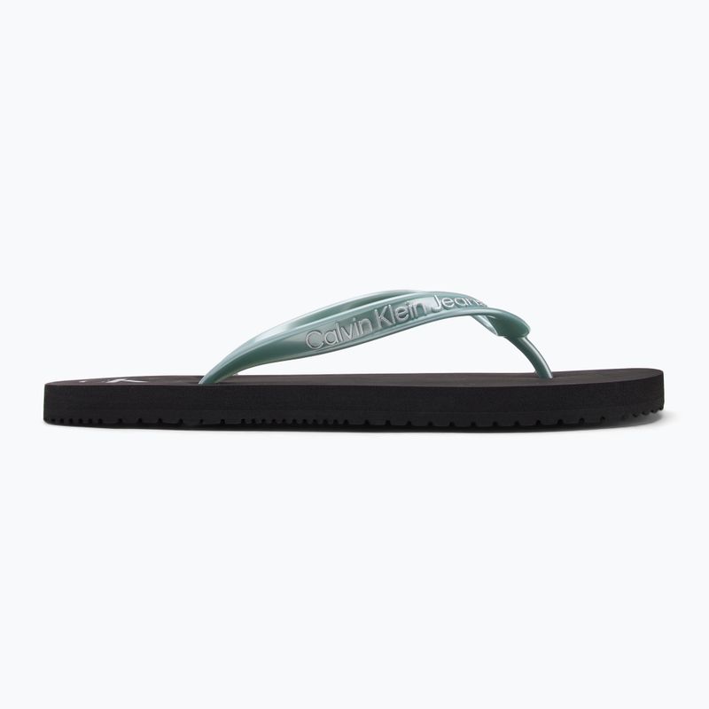 Calvin Klein infradito donna YW0YW01719 Beach Sandal Monologo Tpu nero/blu nuvoloso 2