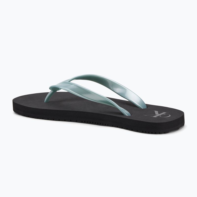 Calvin Klein infradito donna YW0YW01719 Beach Sandal Monologo Tpu nero/blu nuvoloso 3