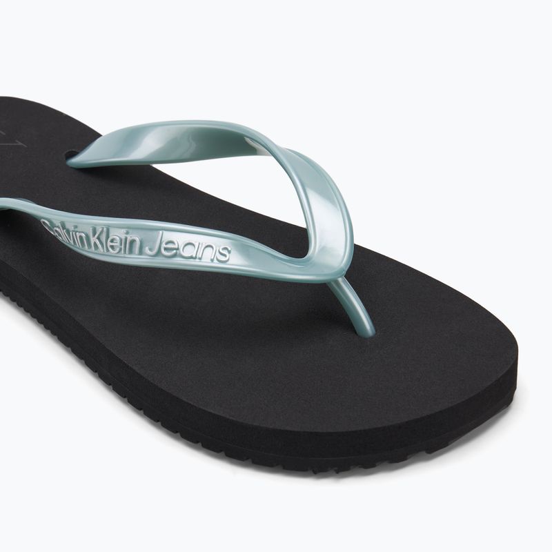 Calvin Klein infradito donna YW0YW01719 Beach Sandal Monologo Tpu nero/blu nuvoloso 7