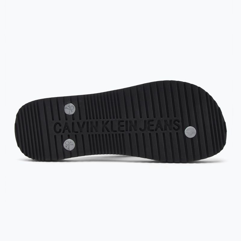 Donna Calvin Klein YW0YW01719 Sandalo da spiaggia Monologo Tpu nero/argento infradito 4
