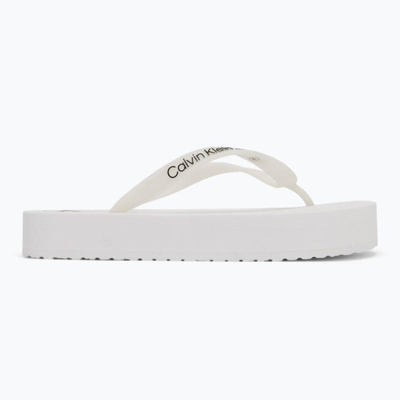 Calvin Klein YW0YW01830 Sandalo da spiaggia Flatform Tpu bianco/nero infradito 2