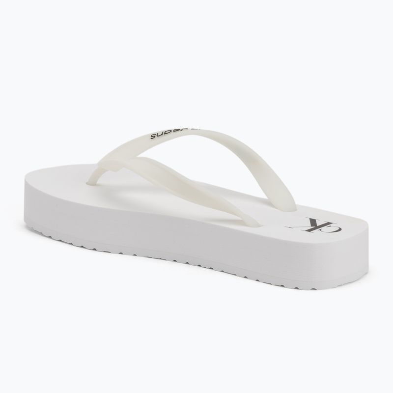 Calvin Klein YW0YW01830 Sandalo da spiaggia Flatform Tpu bianco/nero infradito 3
