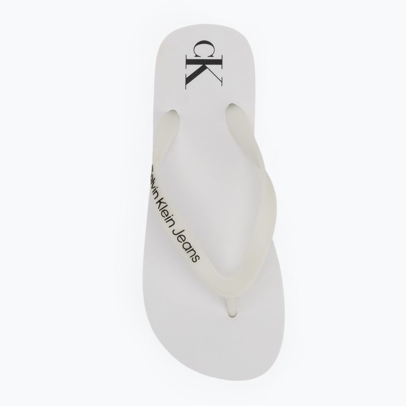 Calvin Klein YW0YW01830 Sandalo da spiaggia Flatform Tpu bianco/nero infradito 5