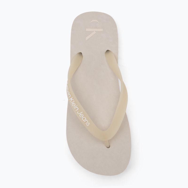 Calvin Klein infradito donna YW0YW01830 Beach Sandal Flatform Tpu eggshell/bright white 5