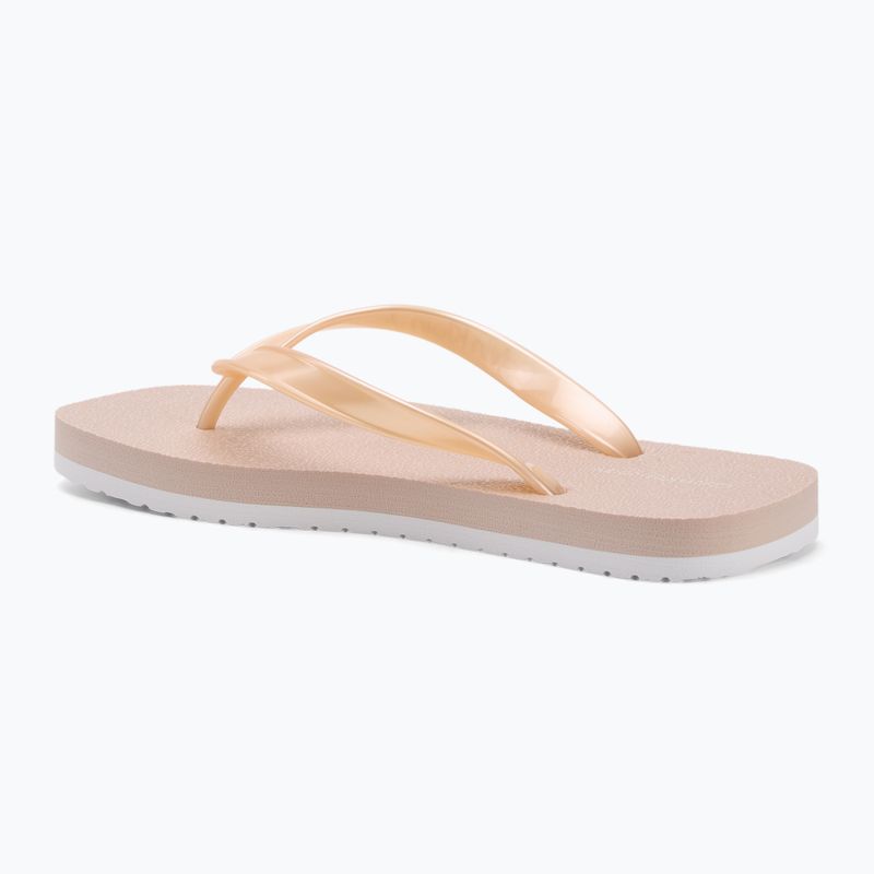 Calvin Klein infradito donna YW0YW01720 Tong+ Tpu Metallic whisper pink/bianco brillante 3
