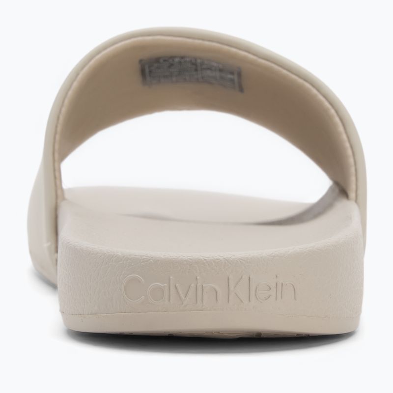 Calvin Klein infradito uomo HM0HM01754 Pool Slide Ck Square feather grigio 6